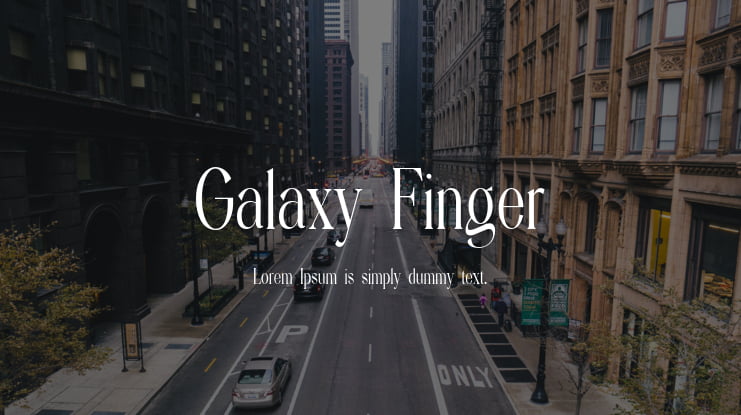 Galaxy Finger Font