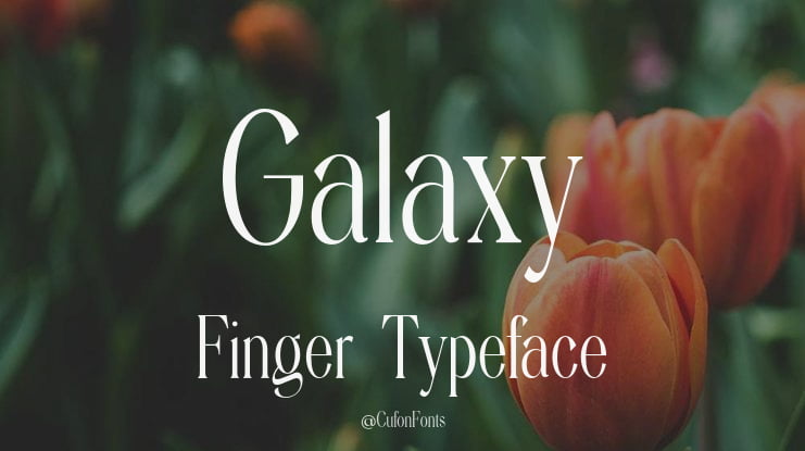 Galaxy Finger Font