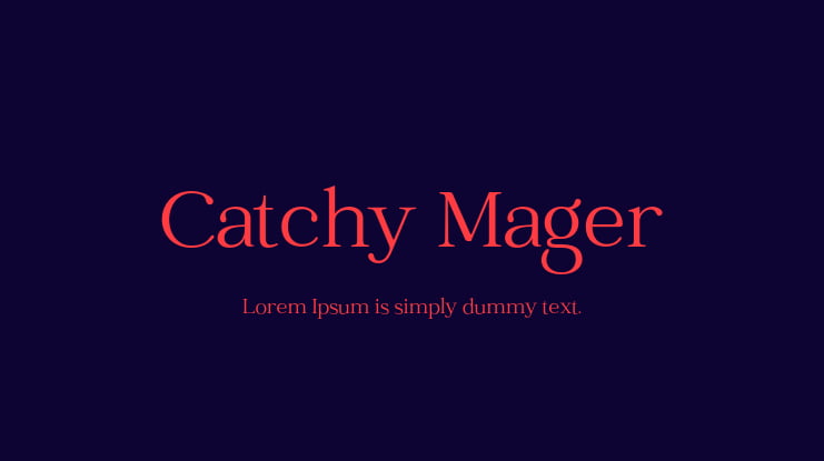 Catchy Mager Font