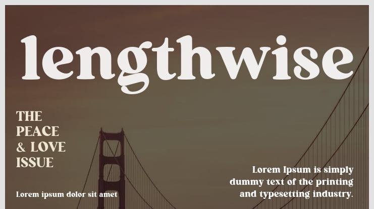 lengthwise Font