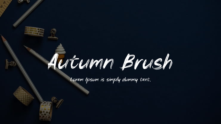 Autumn Brush Font