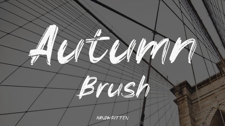 Autumn Brush Font