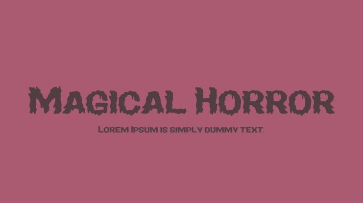 Magical Horror Font