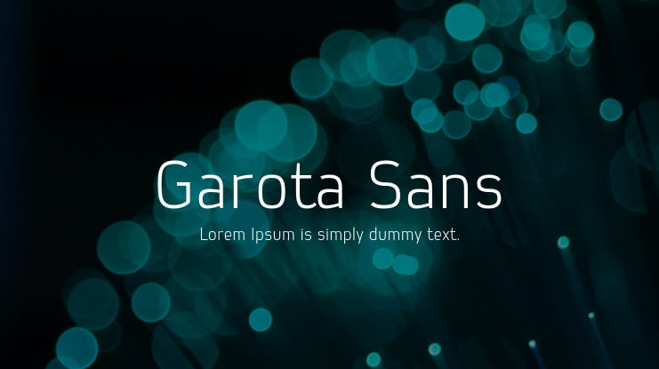 Garota Sans Font Family