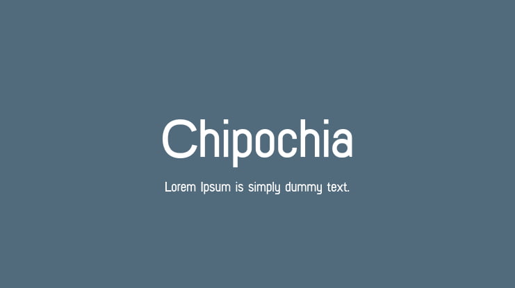 Chipochia Font Family