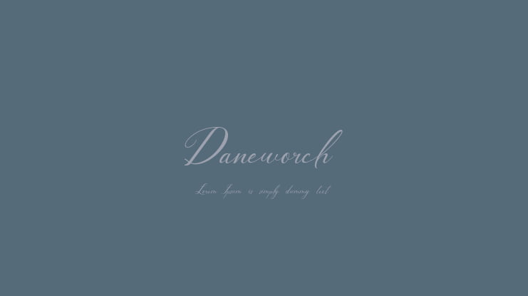 Daneworch Font