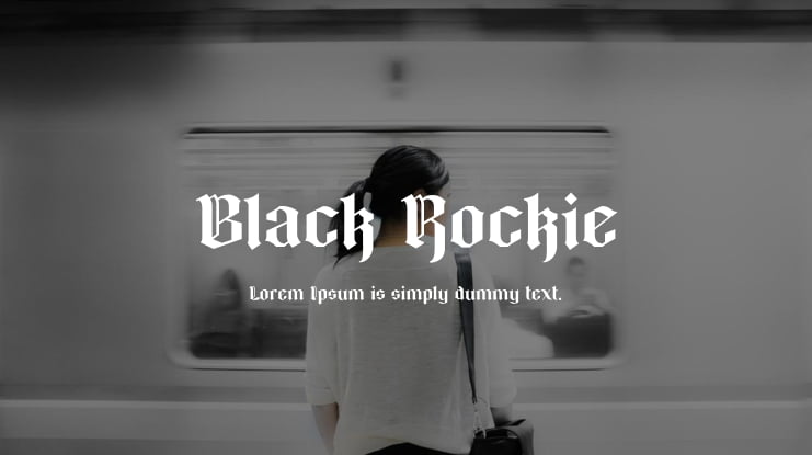 Black Rockie Font