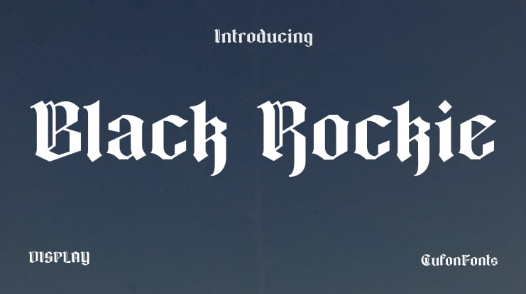 Black Rockie Font