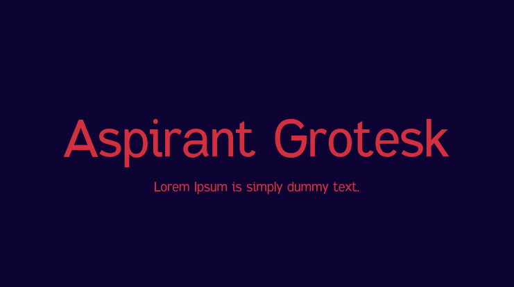 Aspirant Grotesk Font Family