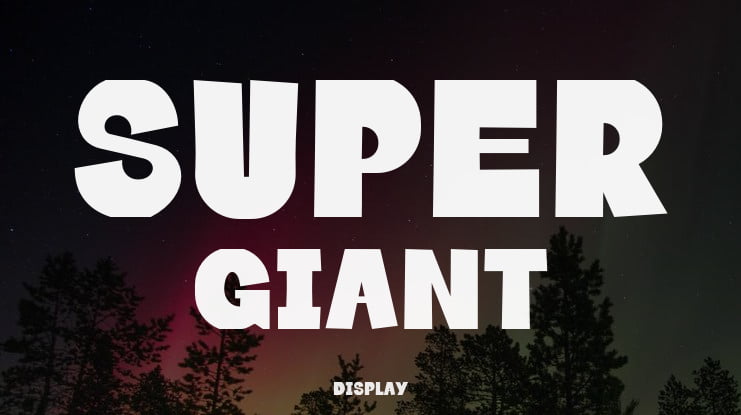 SUPER GIANT Font