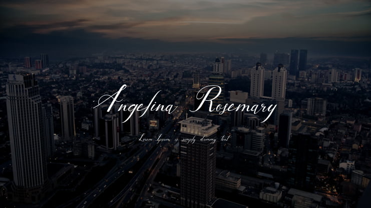 Angelina Rosemary Font