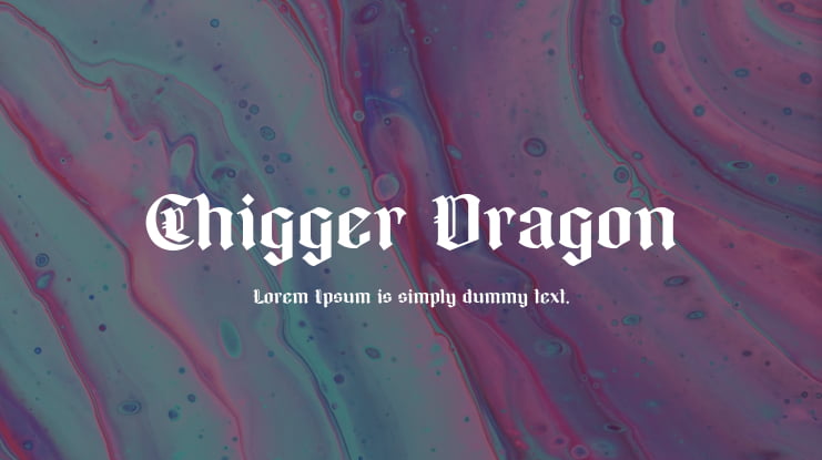 Chigger Dragon Font