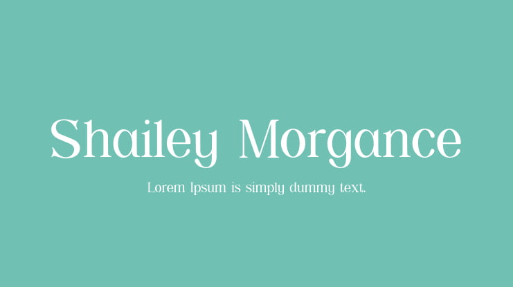 Shailey Morgance Font Family