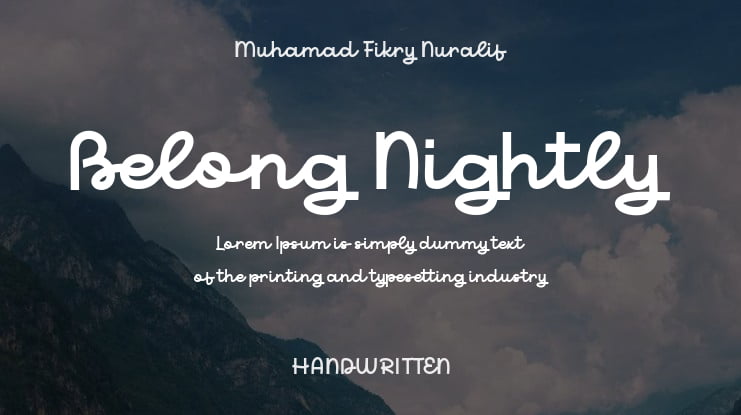 Belong Nightly Font Family