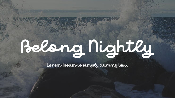 Belong Nightly Font Family