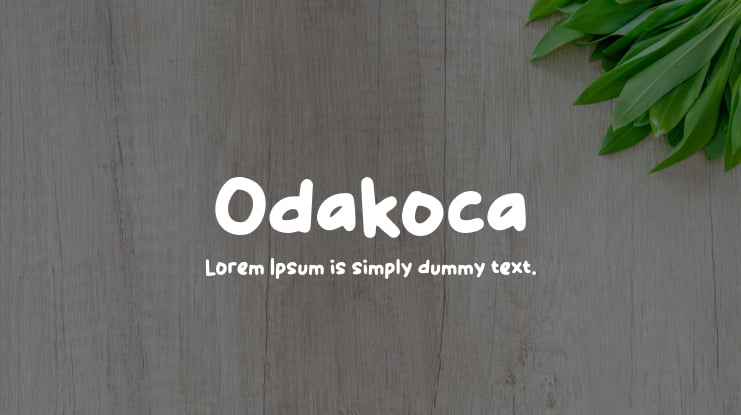 Odakoca Font