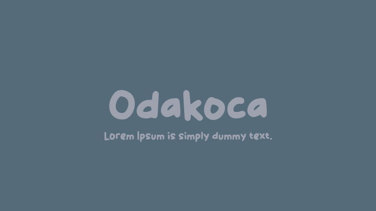 Odakoca Font