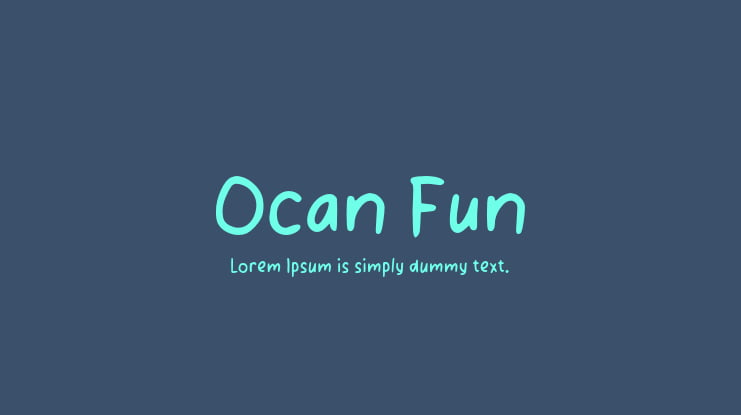 Ocan Fun Font