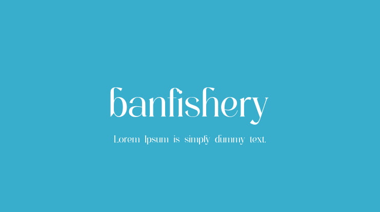 banfishery Font