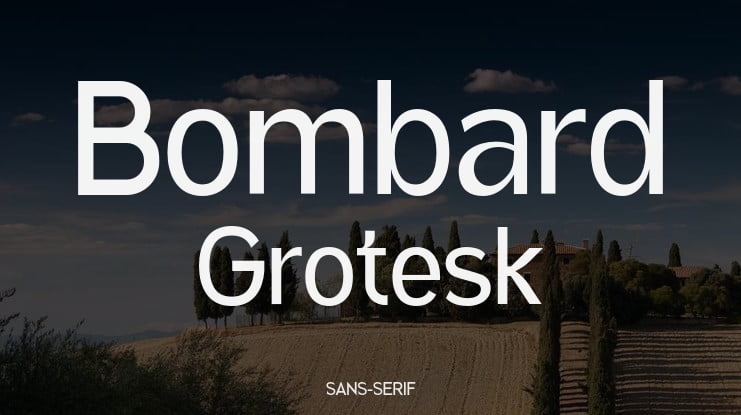 Bombard Grotesk Font Family