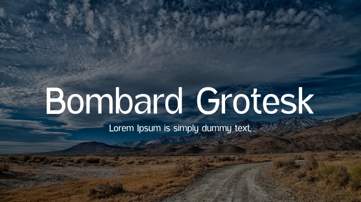 Bombard Grotesk Font Family