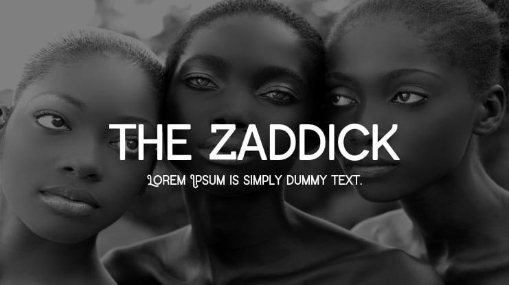 the zaddick Font Family