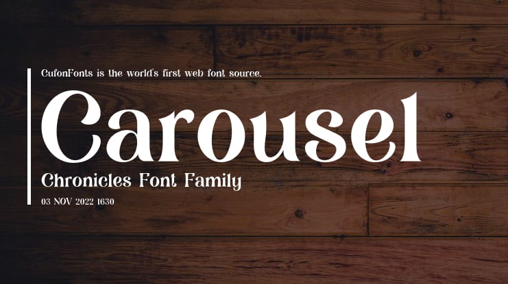 Carousel Chronicles Font Family