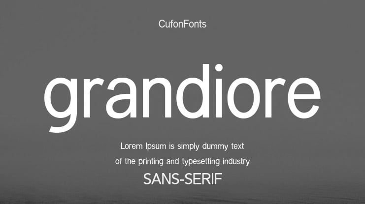 grandiore Font Family