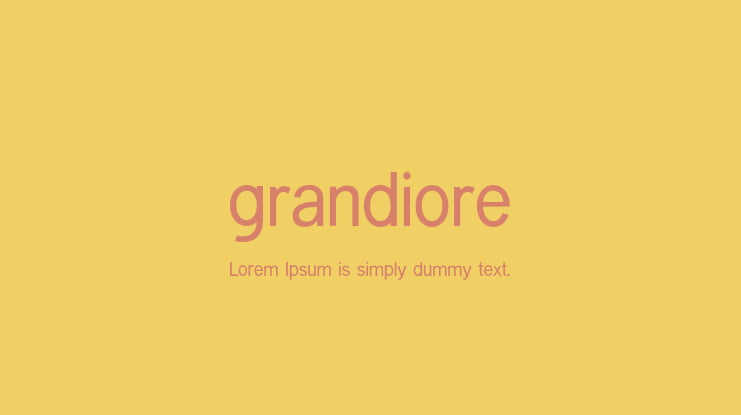 grandiore Font Family