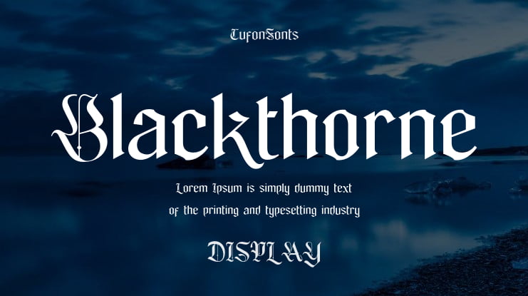 Blackthorne Font