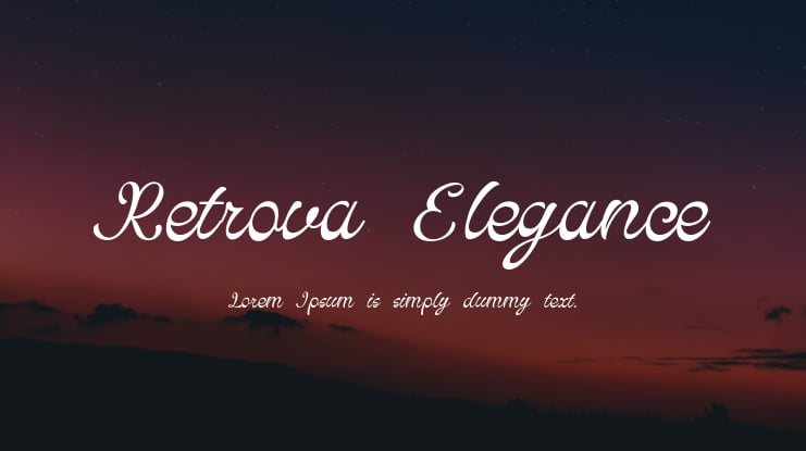 Retrova Elegance Font