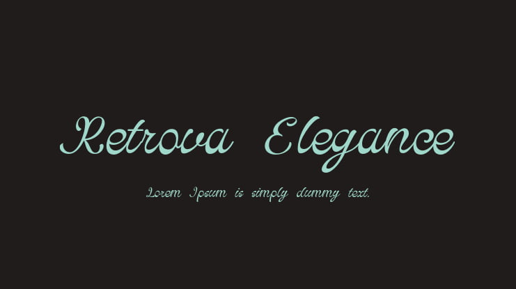 Retrova Elegance Font