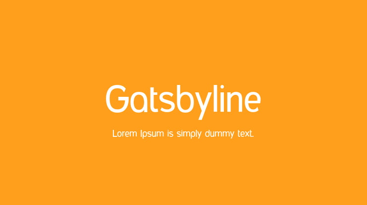 Gatsbyline Font Family