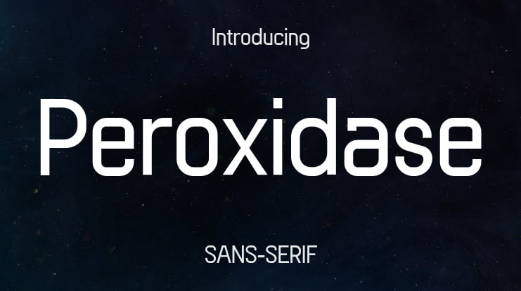 Peroxidase Font Family