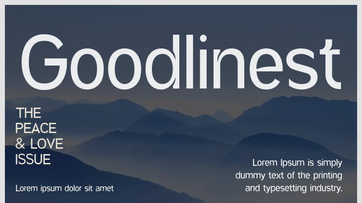 Goodlinest Font Family