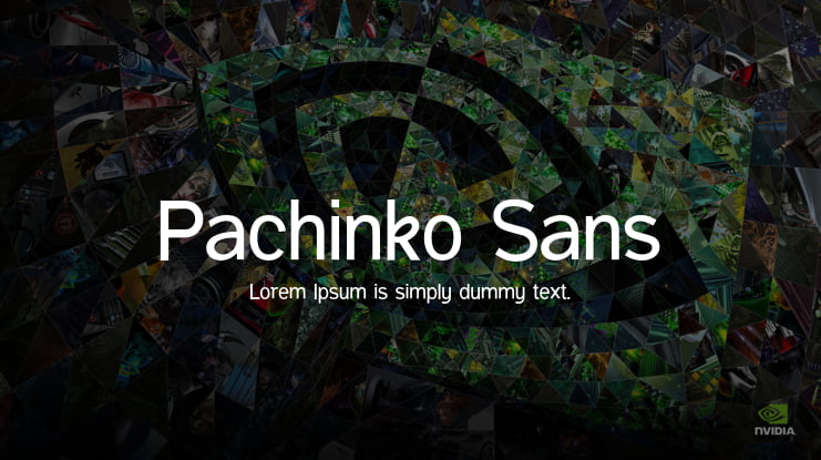 Pachinko Sans Font Family