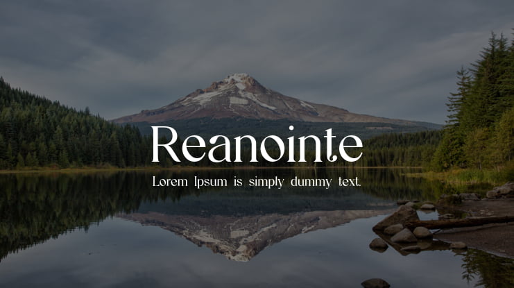 Reanointe Font