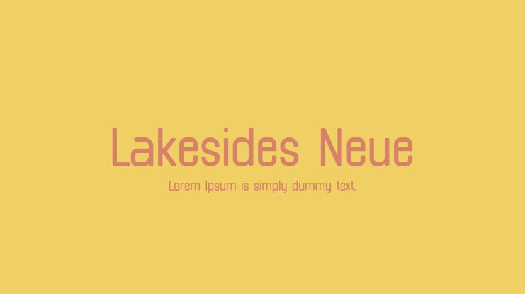 Lakesides Neue Font Family