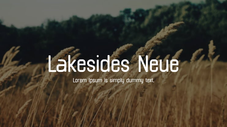 Lakesides Neue Font Family