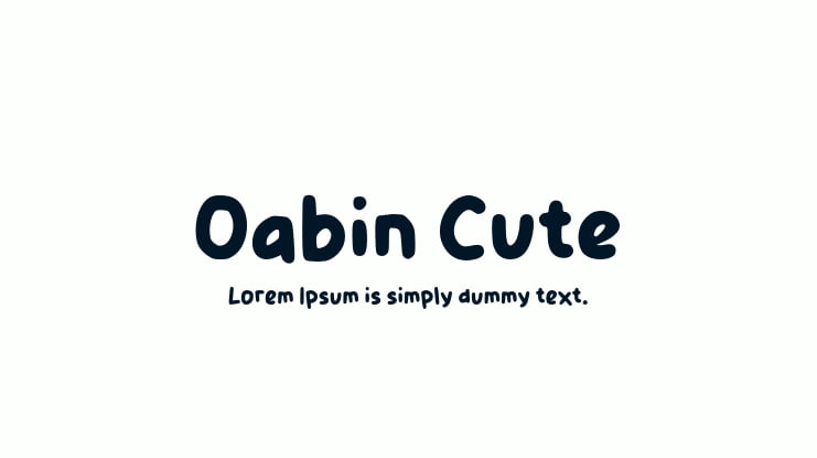 Oabin Cute Font