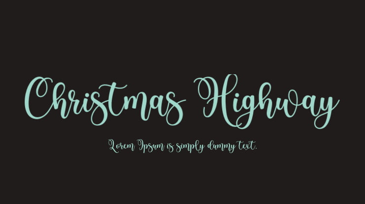 Christmas Highway Font