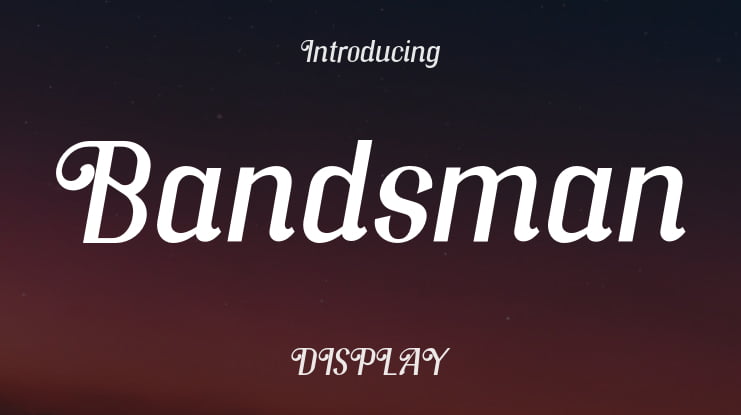 Bandsman Font