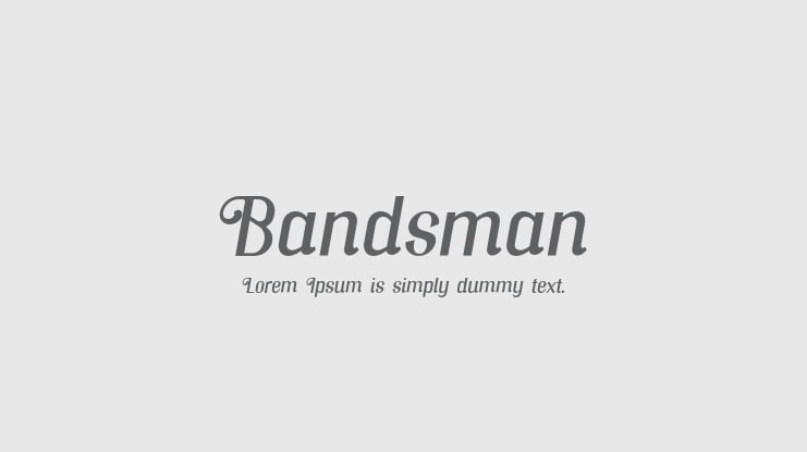 Bandsman Font