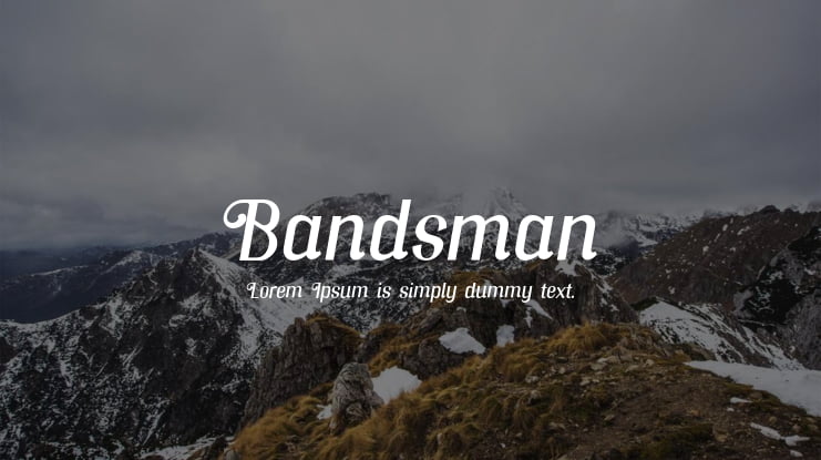 Bandsman Font