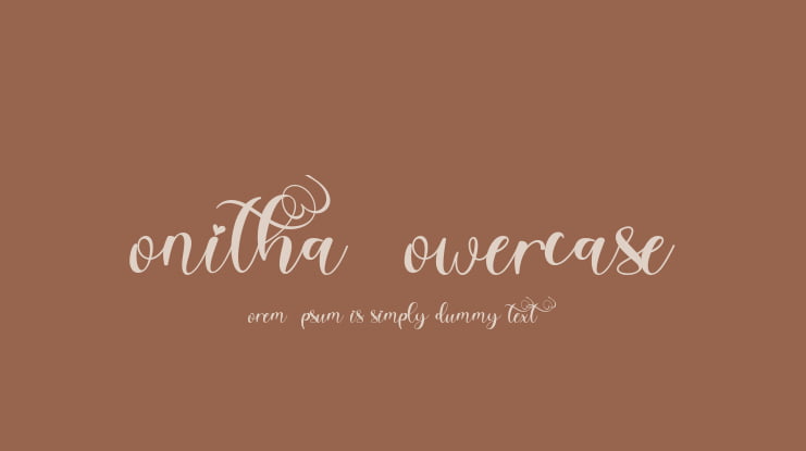 Bonitha Lowercase Font Family