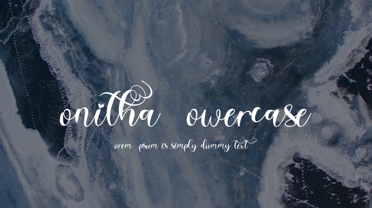 Bonitha Lowercase Font Family