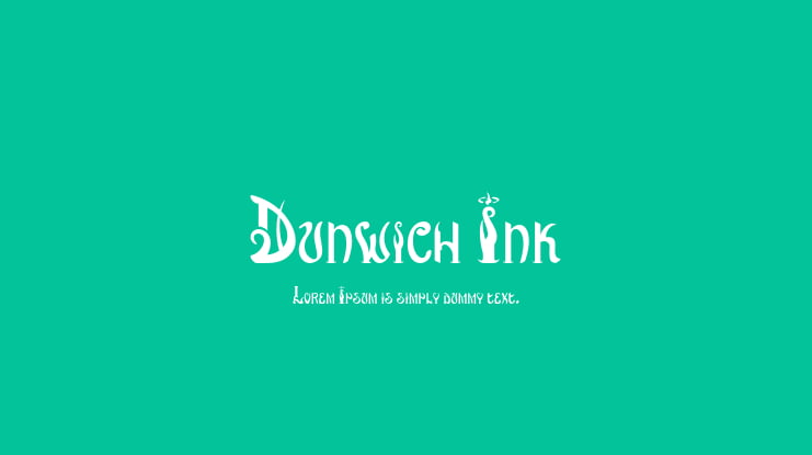 Dunwich Ink Font