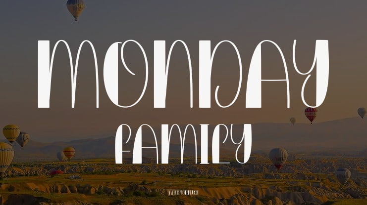 Monday Family Font