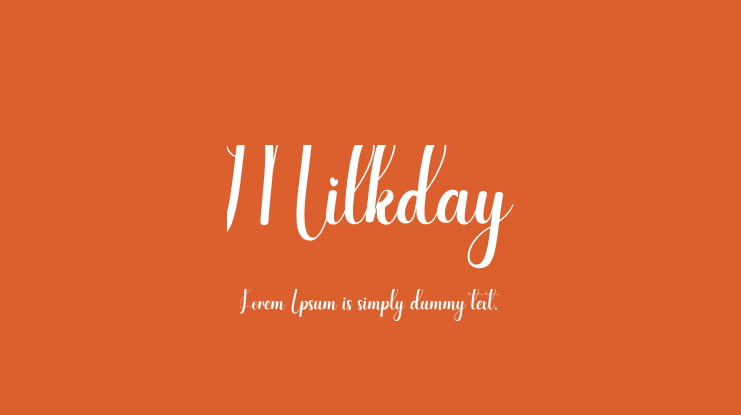 Milkday Font