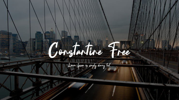 Constantine Free Font